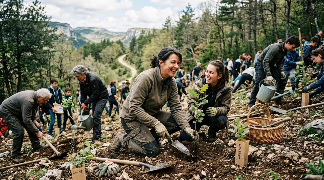 Action communautaire des bénévoles pour l'environnement à Aniane